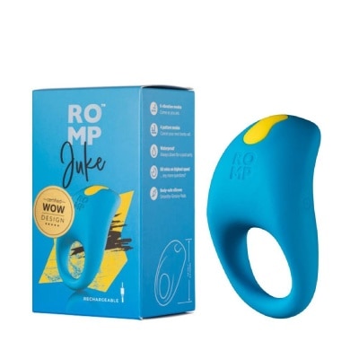 ROMP Juke Rechargeable Vibrating Ring For Men (Waterproof + 6 Intensity Vibration Mode) 1s