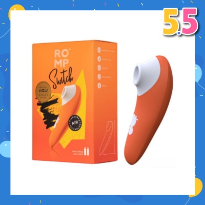 ROMP Switch Air Pulse Clitoral Vibrator For Women (Rechargeable + Waterproof + 6 Intensity Vibration Mode) 1s