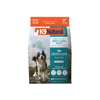 K9 NATURAL - Beef & Hoki Feast Freeze-Dried Dog Food 500g