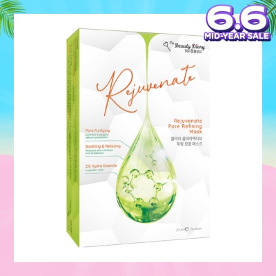 MY BEAUTY DIARY Rejuvenate Pore Refining Mask (Excessive Sebum Production Control + Reduce inflammation & Irritation) 5s