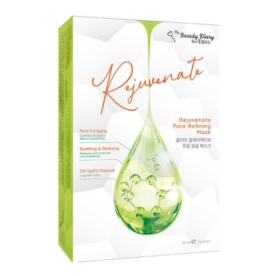 MY BEAUTY DIARY Rejuvenate Pore Refining Mask (Excessive Sebum Production Control + Reduce inflammation & Irritation) 5s