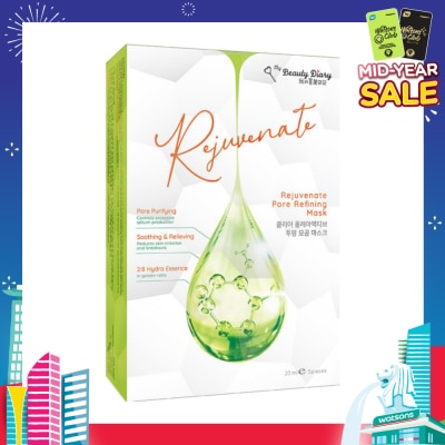 MY BEAUTY DIARY Rejuvenate Pore Refining Mask (Excessive Sebum Production Control + Reduce inflammation & Irritation) 5s