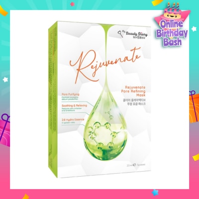 MY BEAUTY DIARY Rejuvenate Pore Refining Mask (Excessive Sebum Production Control + Reduce inflammation & Irritation) 5s