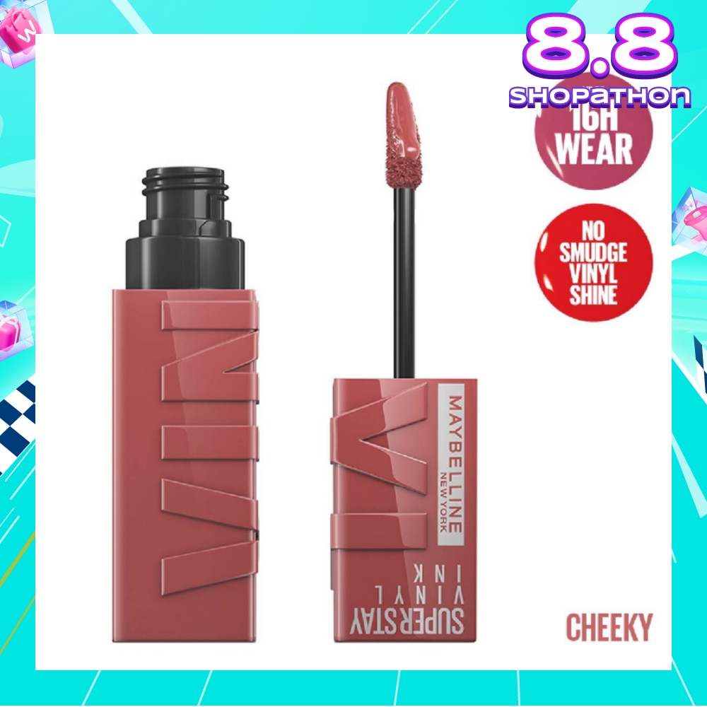 Superstay Vinyl Ink Longwear Liquid Lipcolor Cheeky (Smudge Proof + Transfer Proof) 1s
