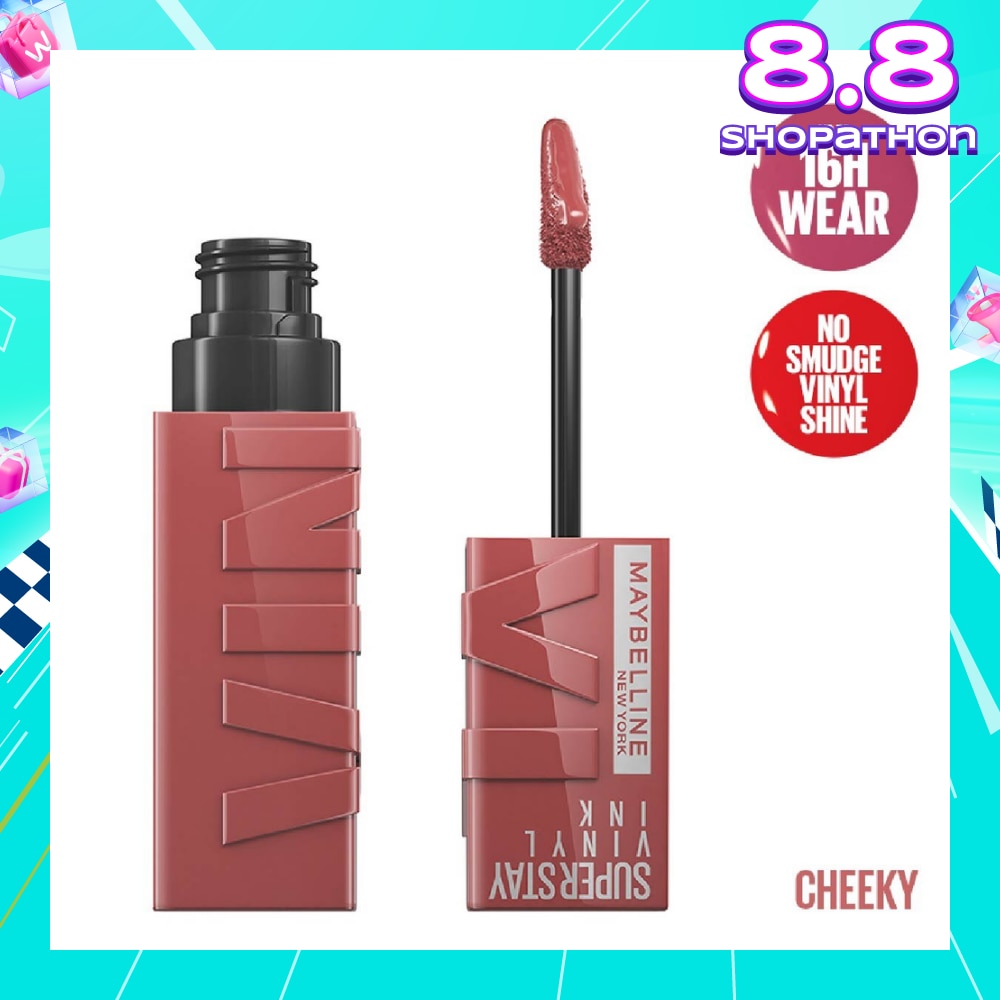 Superstay Vinyl Ink Longwear Liquid Lipcolor Cheeky (Smudge Proof + Transfer Proof) 1s