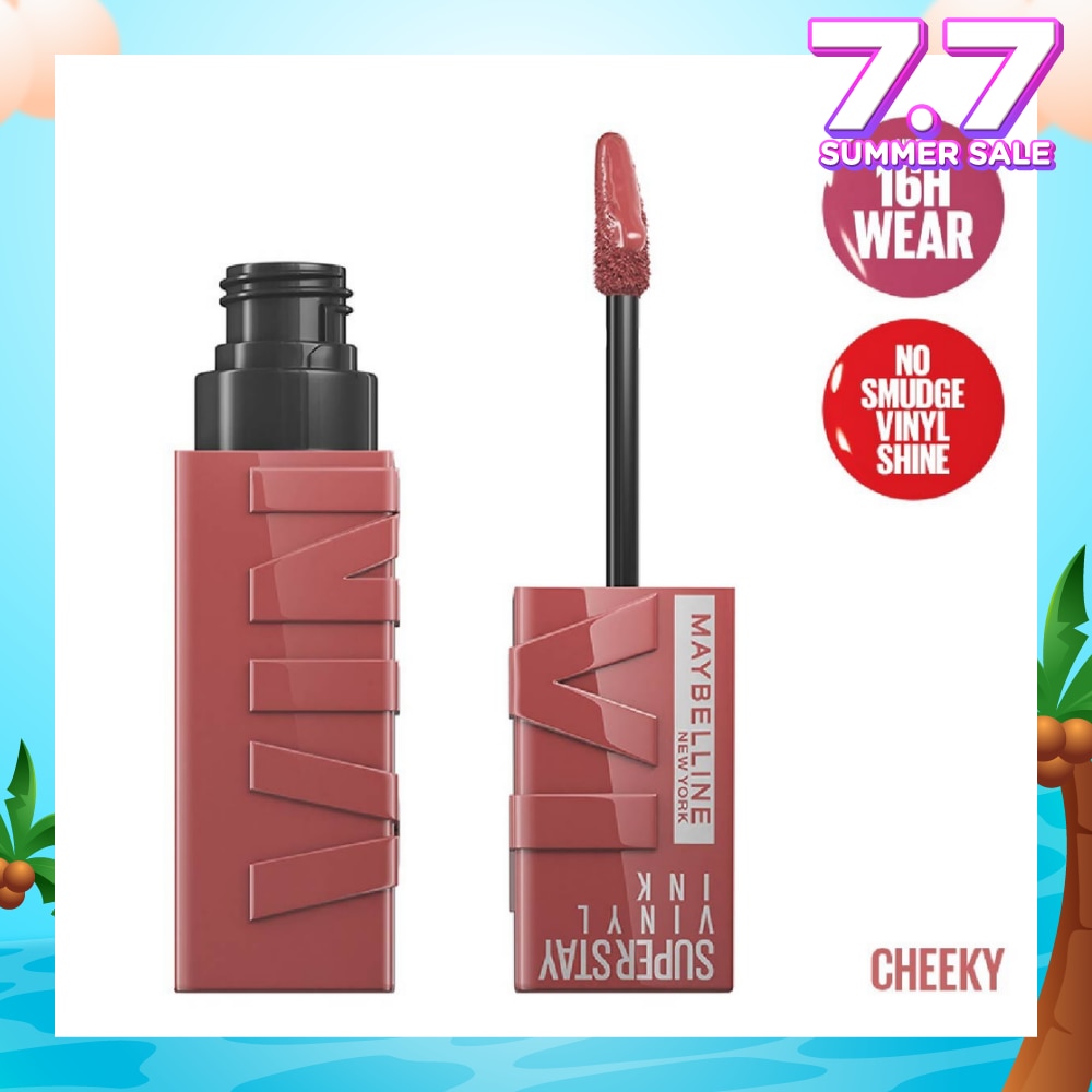 Superstay Vinyl Ink Longwear Liquid Lipcolor Cheeky (Smudge Proof + Transfer Proof) 1s