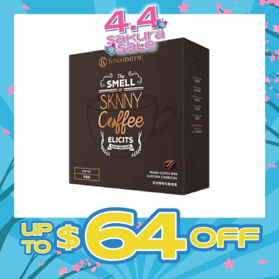 KINOHIMITSU - Sknny Coffee Sachet (No artificial flavouring and colouring) 20g x 14s (Expiry: Jun`2026)