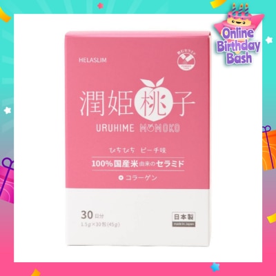 HELASLIM Uruhime Momoko Ceramide + Collagen Supplement 30s