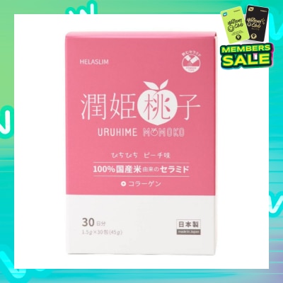 HELASLIM Uruhime Momoko Ceramide + Collagen Supplement 30s