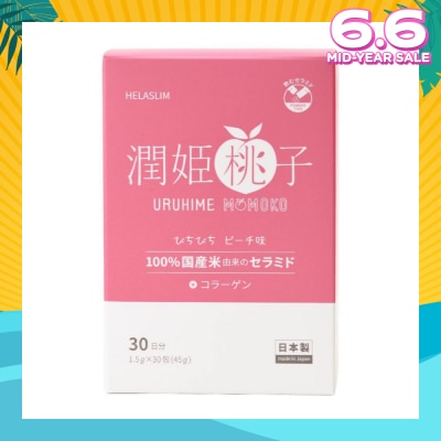 HELASLIM Uruhime Momoko Ceramide + Collagen Supplement 30s