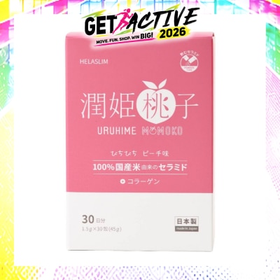 HELASLIM - Uruhime Momoko Ceramide + Collagen Supplement 30s (Expiry: Dec`2026) image