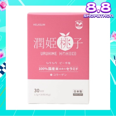 HELASLIM Uruhime Momoko Ceramide + Collagen Supplement 30s
