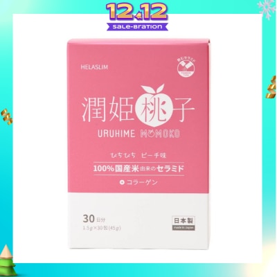 HELASLIM Uruhime Momoko Ceramide + Collagen Supplement 30s