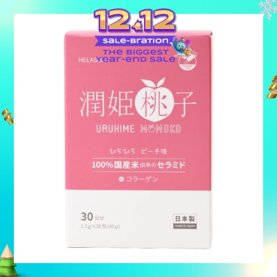 HELASLIM Uruhime Momoko Ceramide + Collagen Supplement 30s