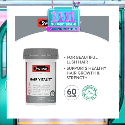 SWISSE Beauty Hair Vitality Tablet (Nourish & Support Healthy Hair Growth) 60s image