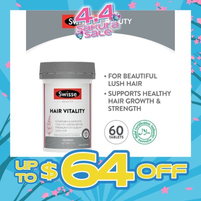 SWISSE - Beauty Hair Vitality Tablet (Nourish & Support Healthy Hair Growth) 60s