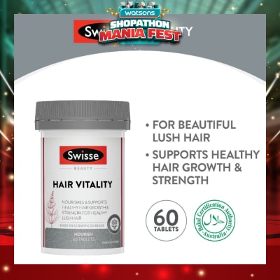 SWISSE - Beauty Hair Vitality Tablet (Nourish & Support Healthy Hair Growth) 60s