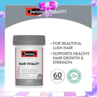 SWISSE - Beauty Hair Vitality Tablet (Nourish & Support Healthy Hair Growth) 60s