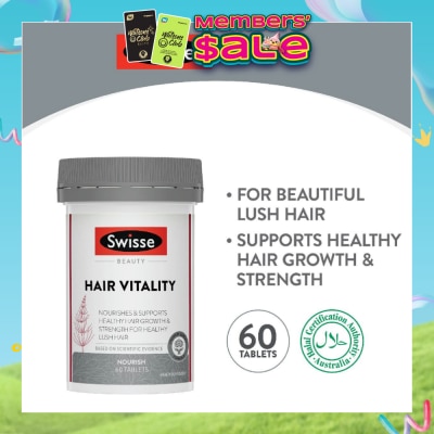 SWISSE - Beauty Hair Vitality Tablet (Nourish & Support Healthy Hair Growth) 60s