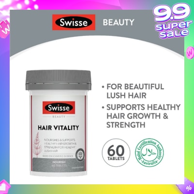 SWISSE Beauty Hair Vitality Tablet (Nourish & Support Healthy Hair Growth) 60s