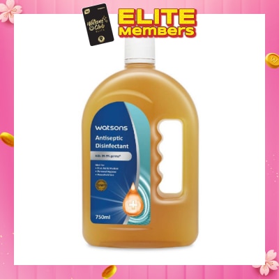 WATSONS Antiseptic Disinfectant (Kills 99.9% Germs) 750ml
