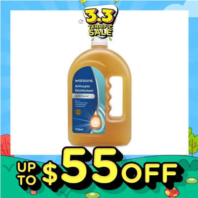 WATSONS Antiseptic Disinfectant (Kills 99.9% Germs) 750ml
