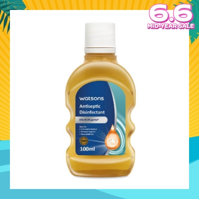 WATSONS Antiseptic Disinfectant (Kills 99.9% Germs) 100ML