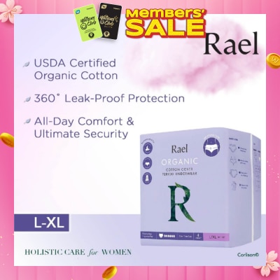 RAEL Organic Cotton Period Underwear Overnight Size L / XL 5s