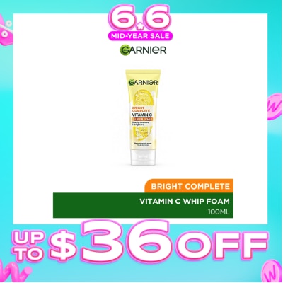 GARNIER - Bright Complete Vitamin C Super Whip Foam 100ml