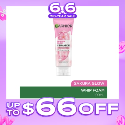 GARNIER - Sakura Glow Ceramide Super Whip Foam 100ml