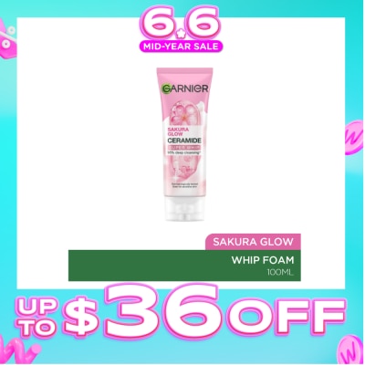GARNIER - Sakura Glow Ceramide Super Whip Foam 100ml
