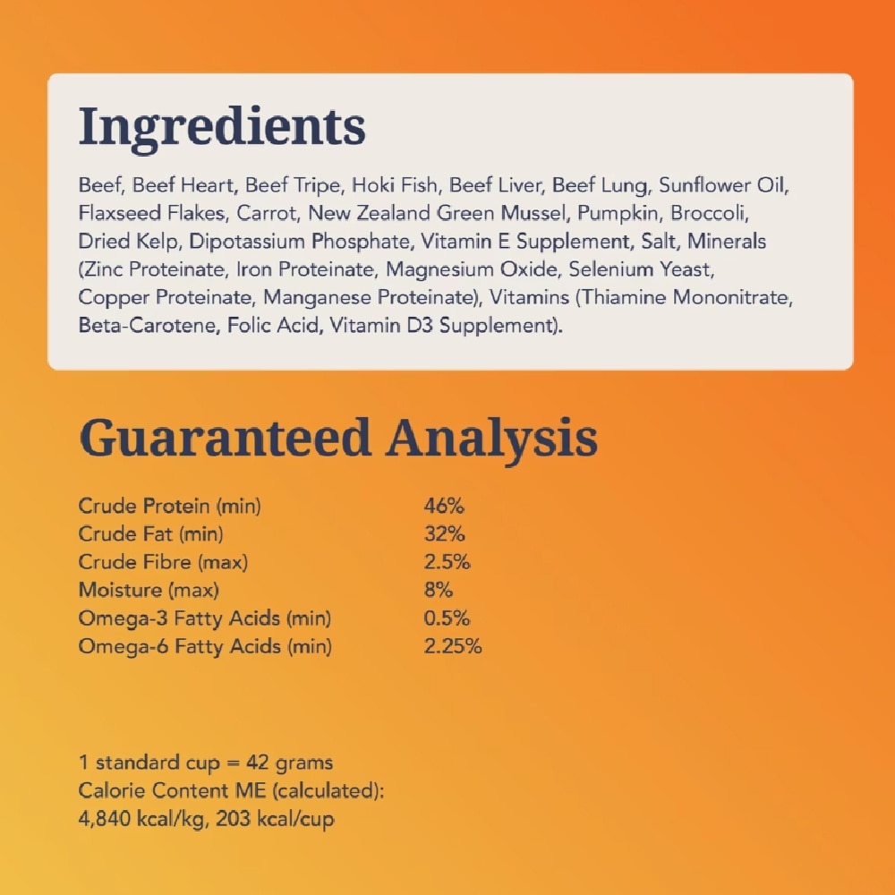 Beef & Hoki Feast Freeze-Dried Dog Food 1.8kg