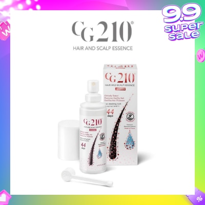 CG210 Hair And Scalp For Women (100% Natural Hair Loss Treatment + Suitable For Alopecia + Falling / Balding Hair + Receding Hairline & Hair Loss + Resulting In Thicker & Darker Hair) 80ml