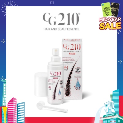 CG210 Hair And Scalp For Women (100% Natural Hair Loss Treatment + Suitable For Alopecia + Falling / Balding Hair + Receding Hairline & Hair Loss + Resulting In Thicker & Darker Hair) 80ml