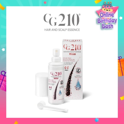 CG210 Hair And Scalp For Women (100% Natural Hair Loss Treatment + Suitable For Alopecia + Falling / Balding Hair + Receding Hairline & Hair Loss + Resulting In Thicker & Darker Hair) 80ml
