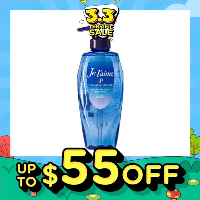 KOSE COSMEPORT JELAIME IP Thalasso Repair Essence Shampoo Deep Moist (Enhance Vibrancy & Texture of Coloured Hair) 480ml