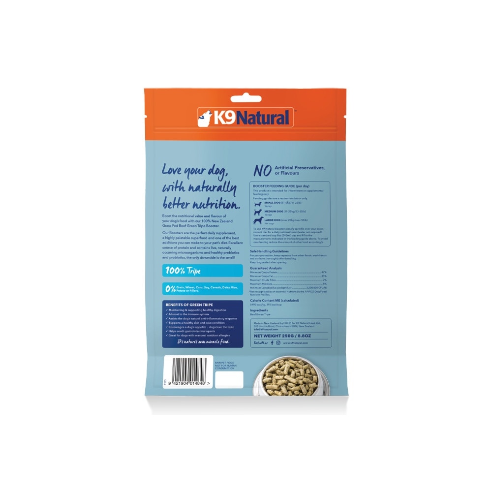 Beef Green Tripe Freeze-Dried Booster 250g