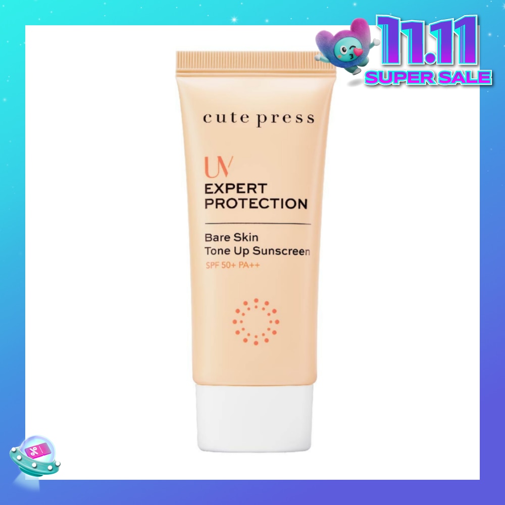 CUTE PRESS UV Expert Protection Bare Skin Tone Up Sunscreen SPF50+ PA++ 30g
