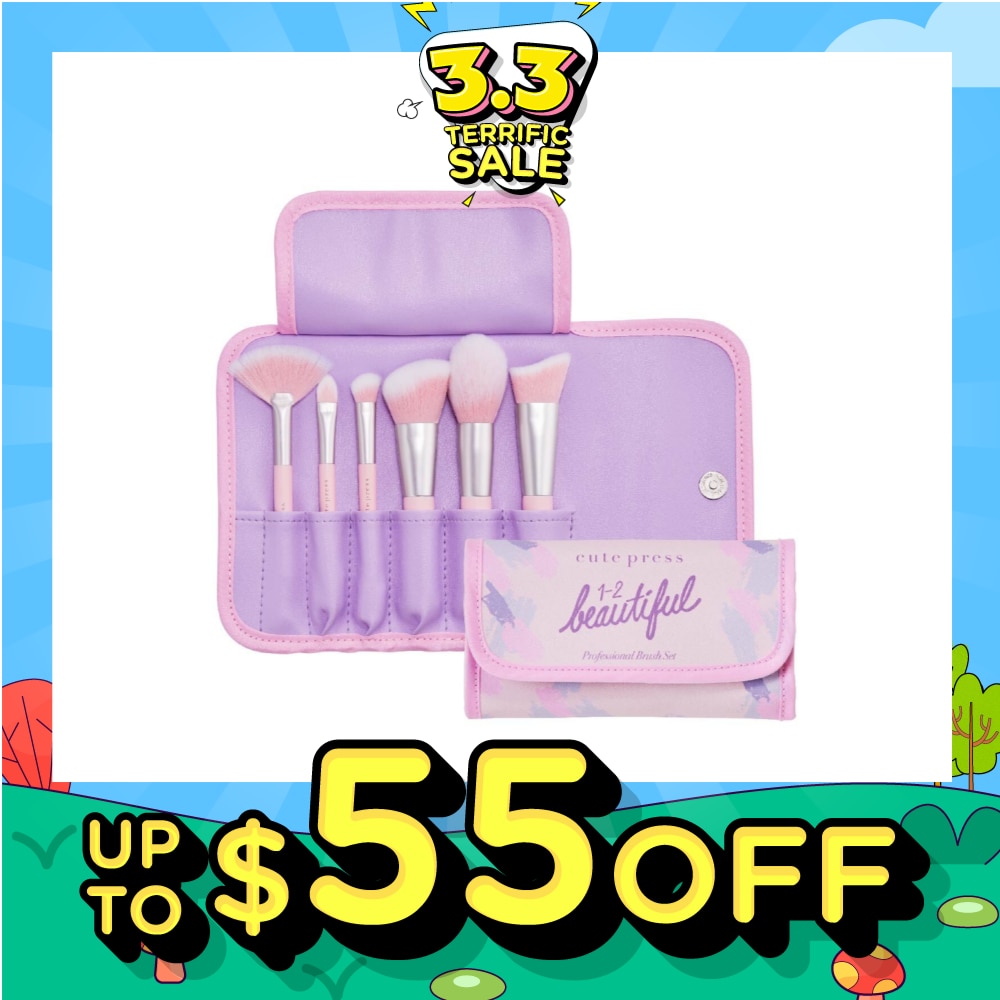 CUTE PRESS Beautiful Professional Brush 6s Set