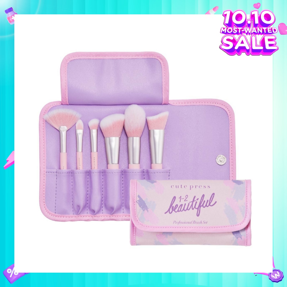 CUTE PRESS Beautiful Professional Brush 6s Set