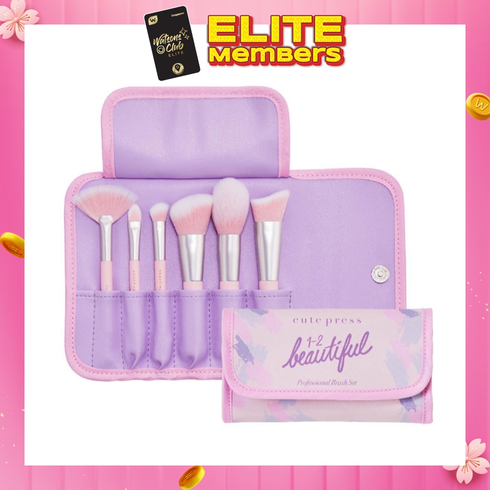 CUTE PRESS Beautiful Professional Brush 6s Set