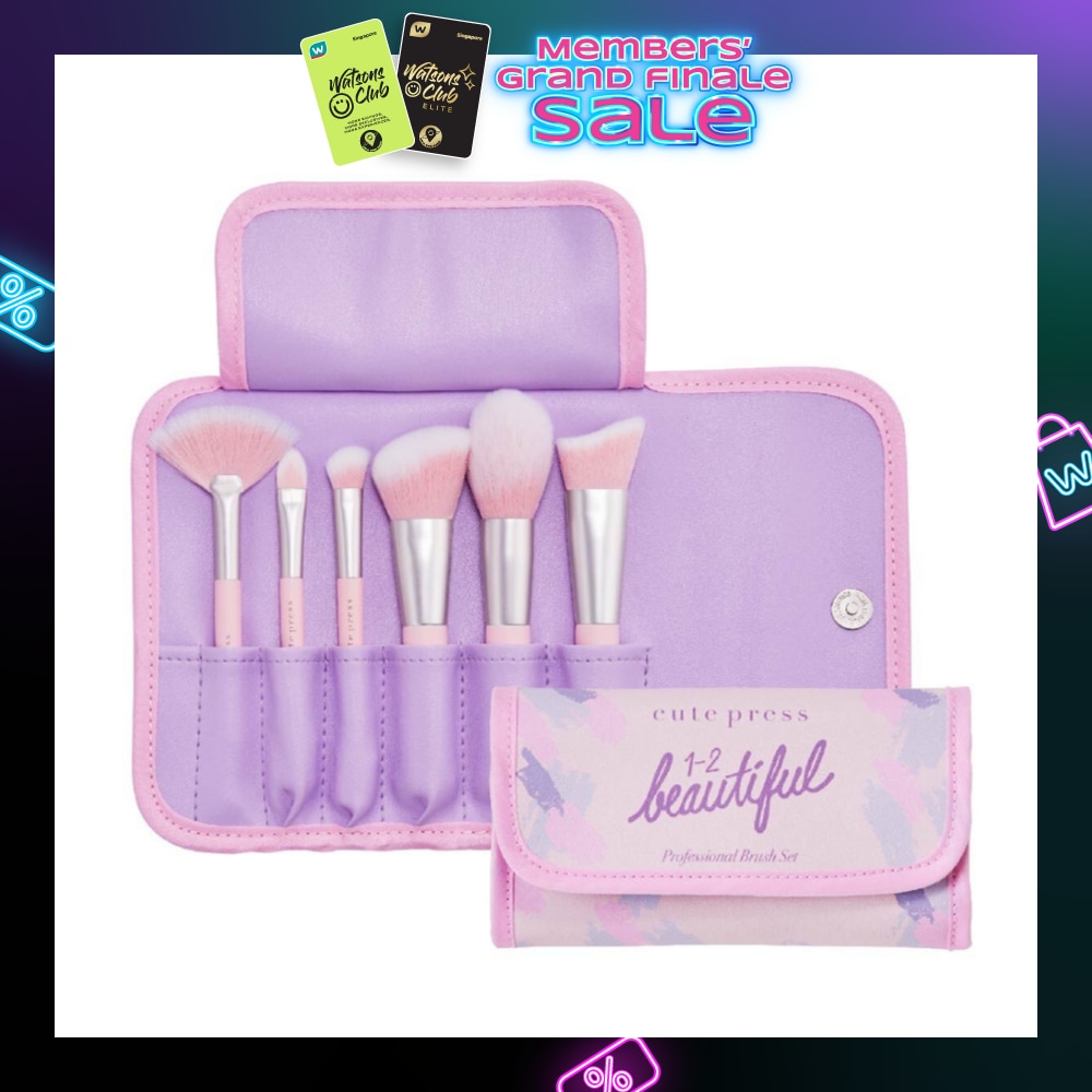CUTE PRESS Beautiful Professional Brush 6s Set