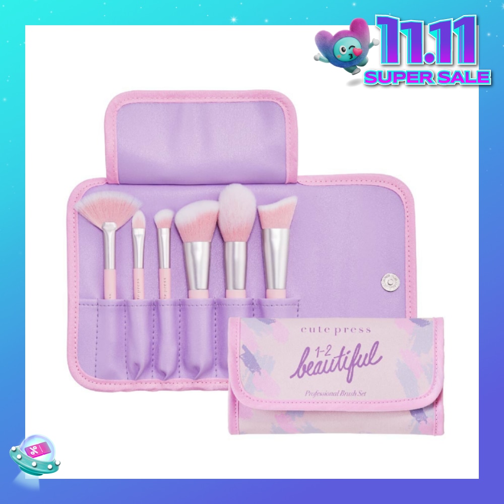 CUTE PRESS Beautiful Professional Brush 6s Set