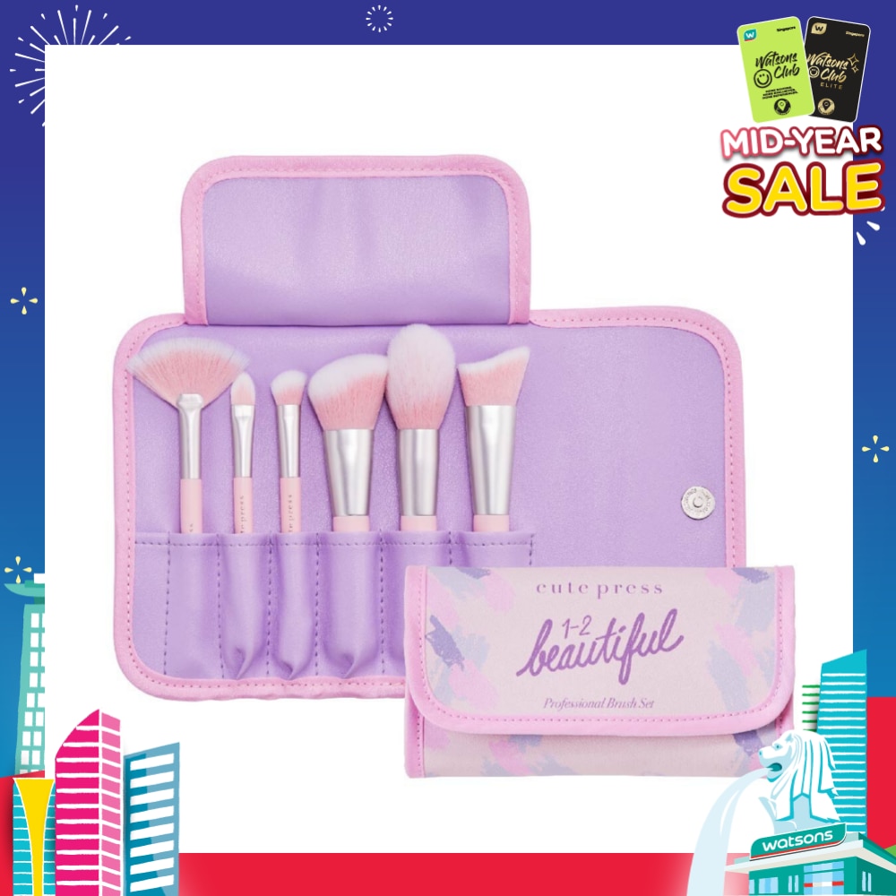 CUTE PRESS Beautiful Professional Brush 6s Set
