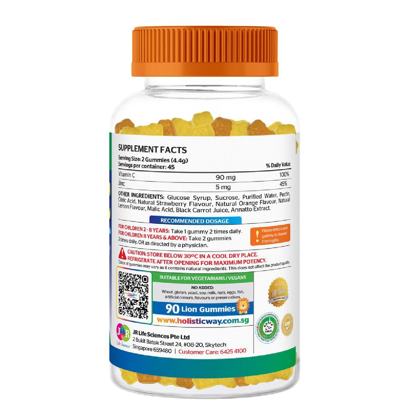 Children’s Vitamin C & Zinc Gummy 90s image