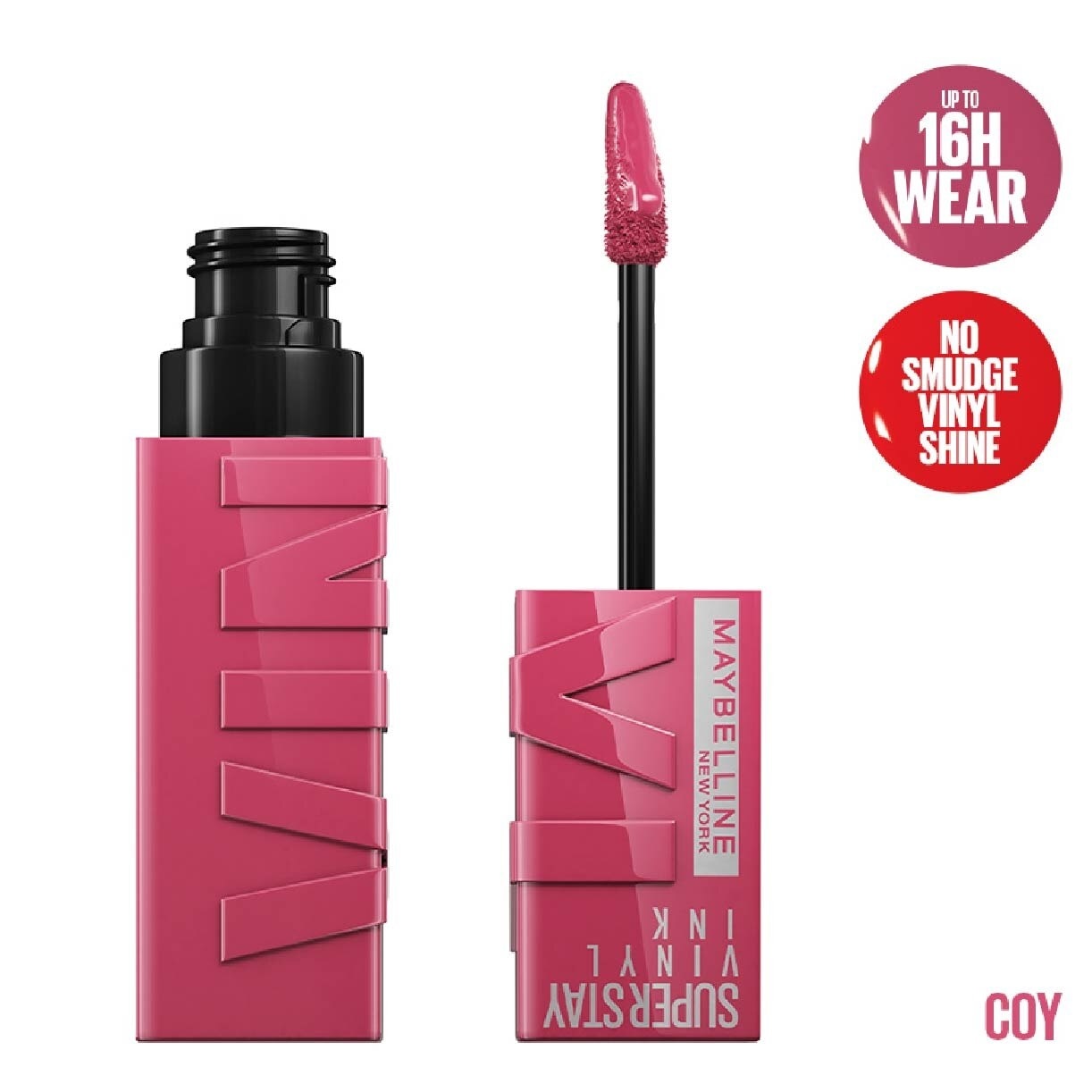 Superstay Vinyl Ink Longwear Liquid Lipcolor Coy (Smudge Proof + Transfer Proof) 1s