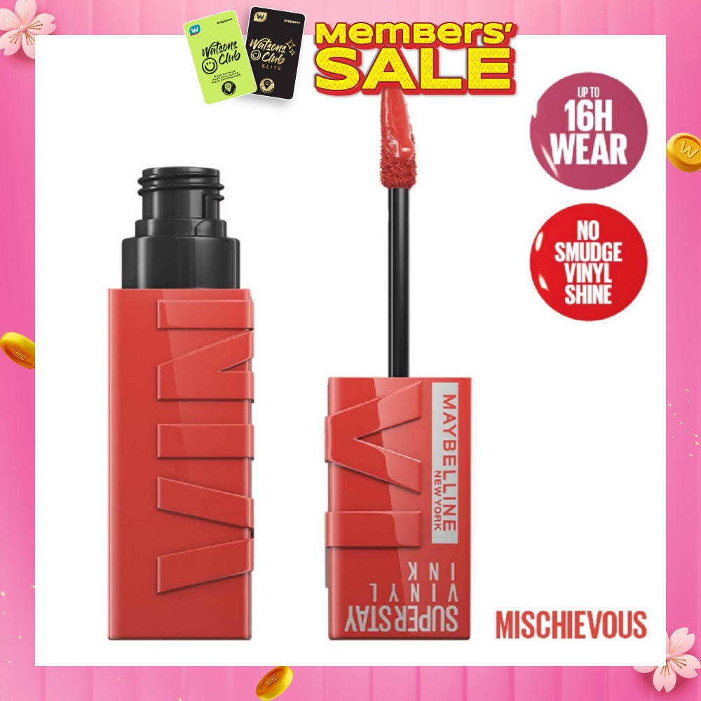 Superstay Vinyl Ink Longwear Liquid Lipcolor Mischievous (Smudge Proof + Transfer Proof) 1s