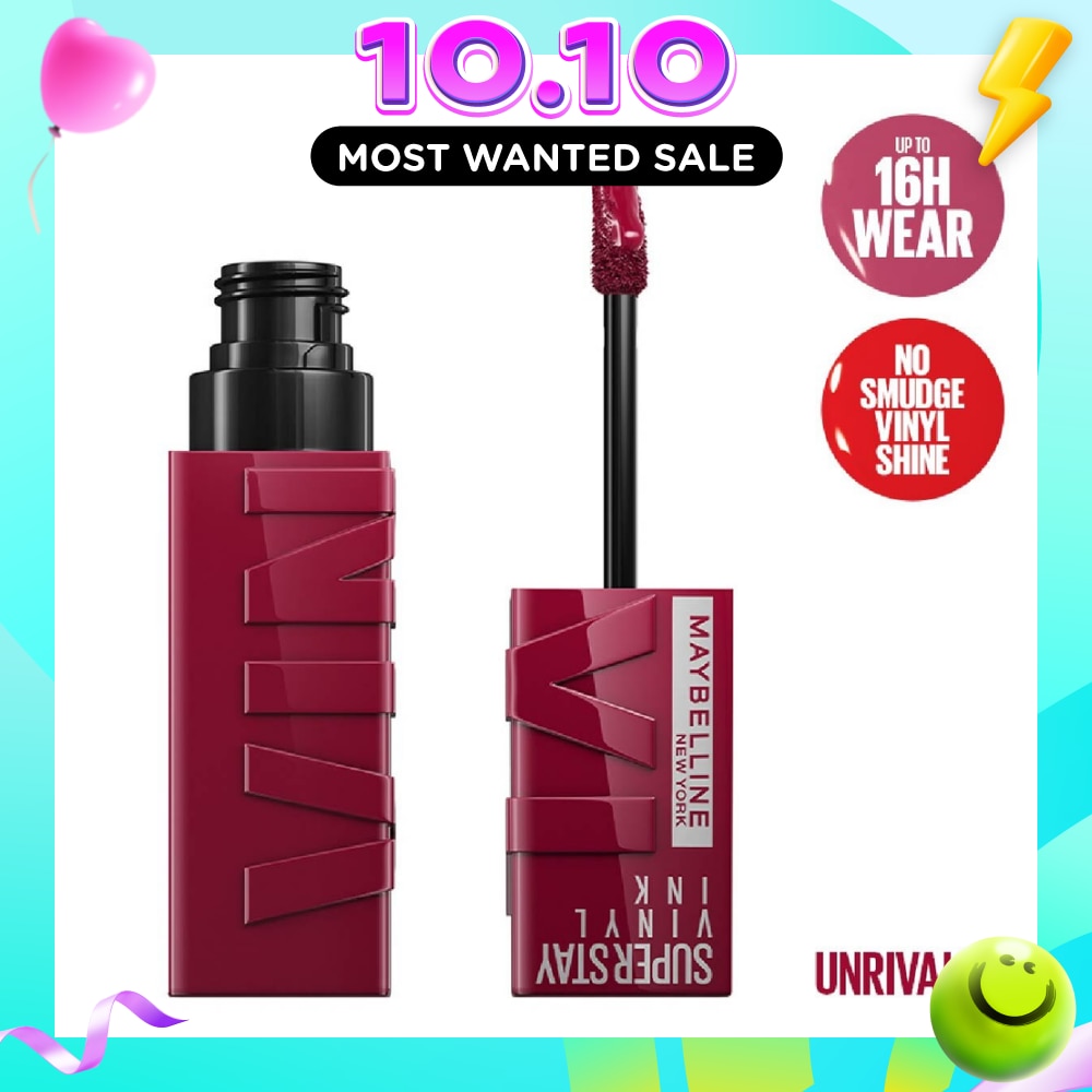 Superstay Vinyl Ink Longwear Liquid Lipcolor Unrivaled (Smudge Proof + Transfer Proof) 1s image