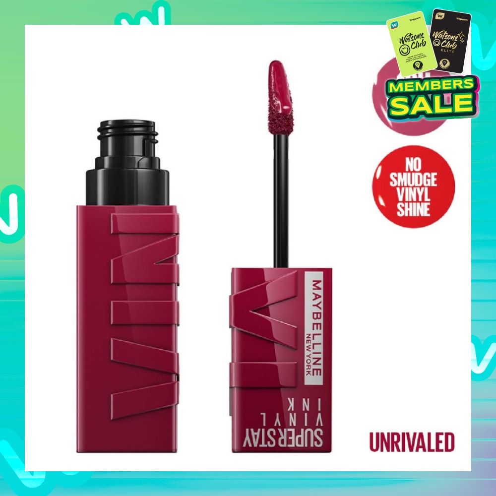 Superstay Vinyl Ink Longwear Liquid Lipcolor Unrivaled (Smudge Proof + Transfer Proof) 1s