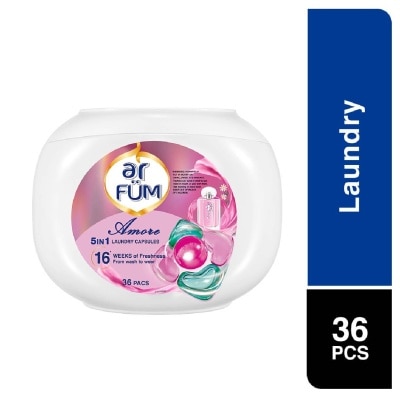 AR FUM 5 in 1 Laundry Detergent Capsule Amore 36s